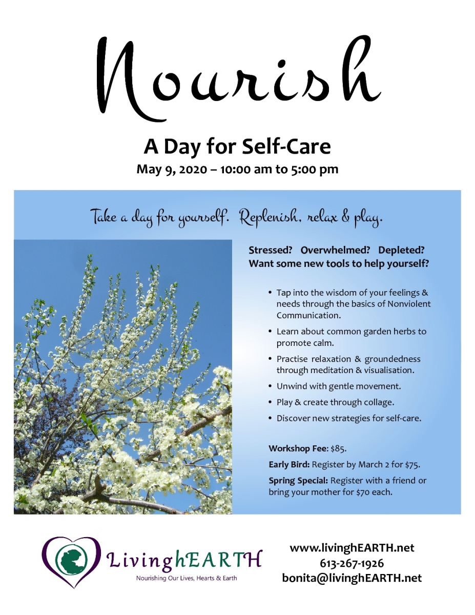 Nourish: A Day for Self-Care flyer