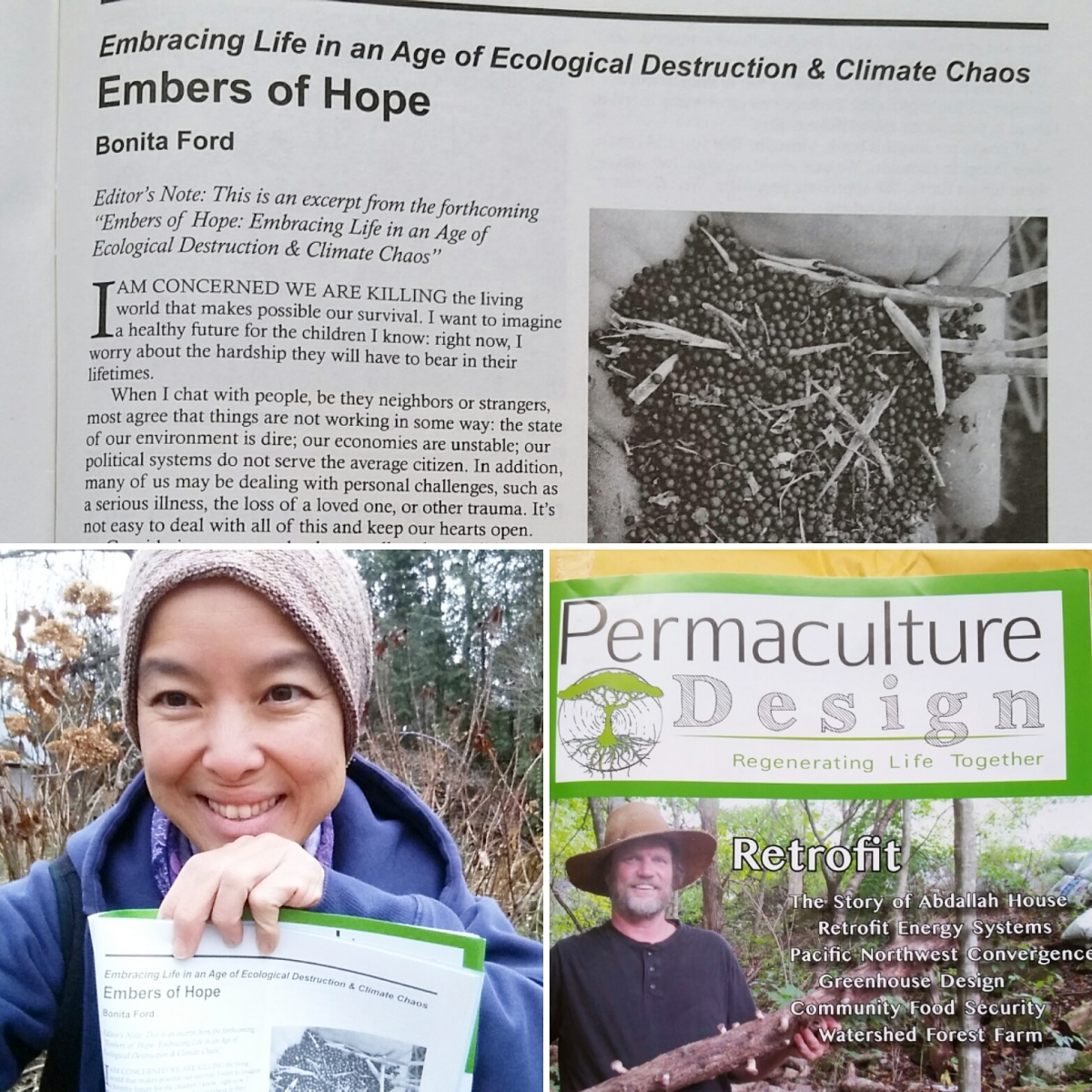"Embers of Hope: Embracing Life in an Age of Ecological Destruction and Climate Chaos" book excerpt in Permaculture Design Magazine