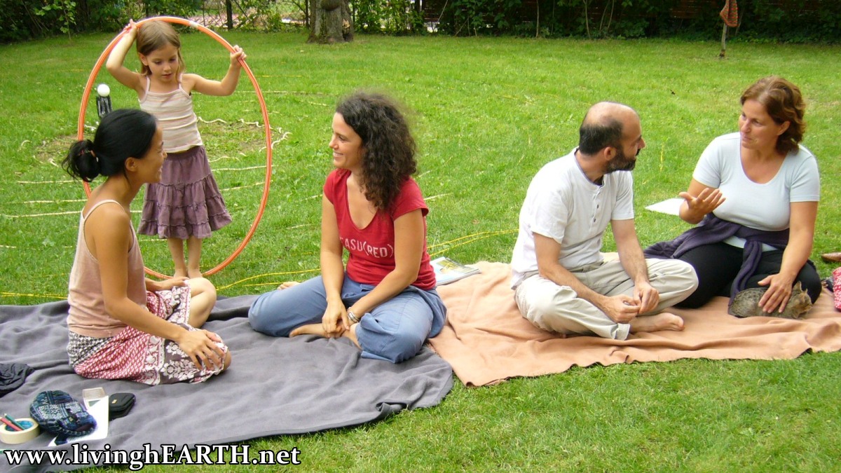 pairs exercise during workshop
